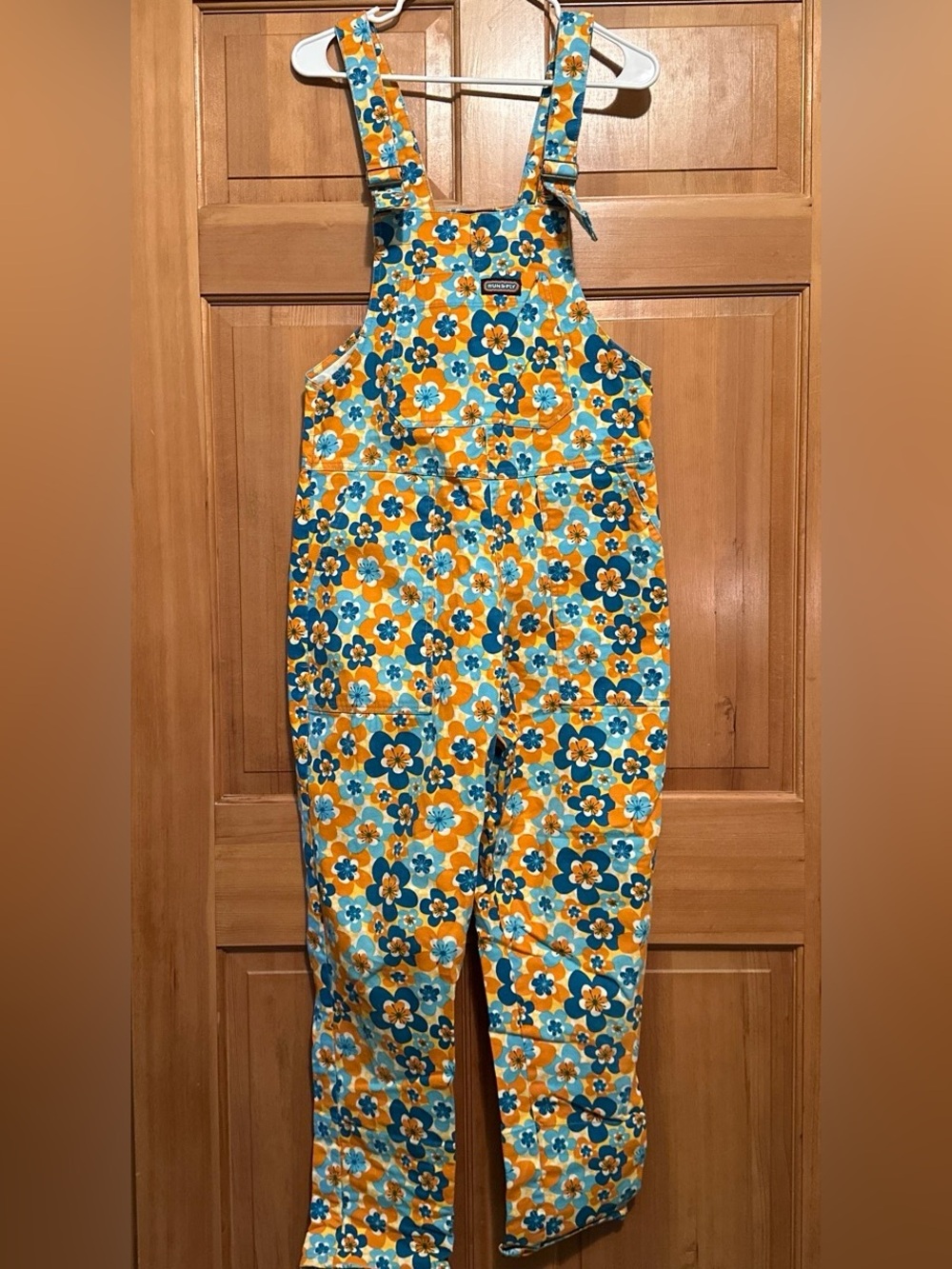 Run & Fly Floral Dungarees